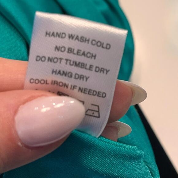 Superdown Eva Twisted Slit Dress in Green size XS - Picture 12 of 13